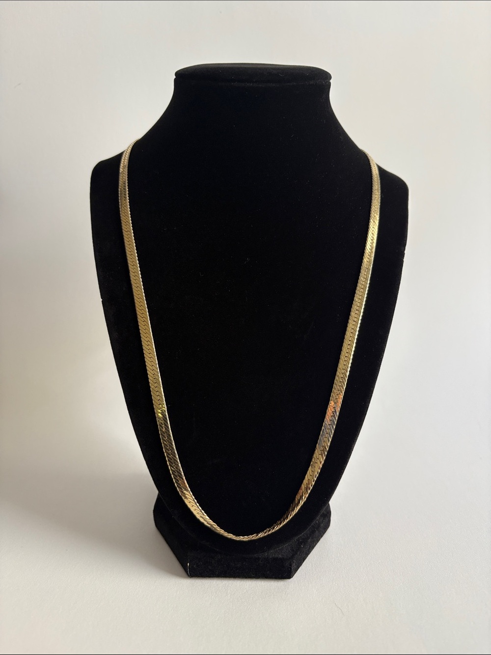 Gold Herringbone Chain Necklace Dainty Layering Elegant Women Jewelry